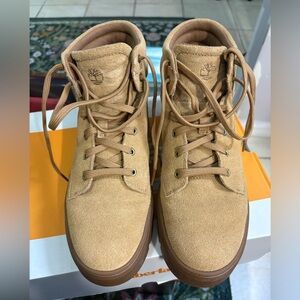 Timberland Women's Tan Suede Sneakers